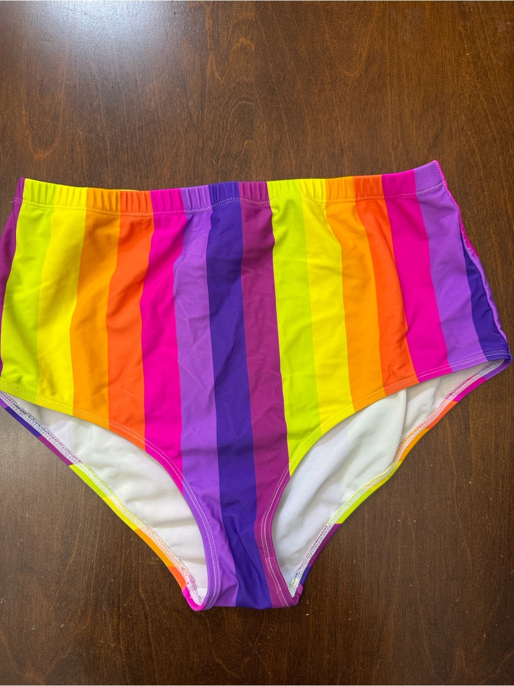 Torrid Swim Rainbow High Rise Bottoms Size 0